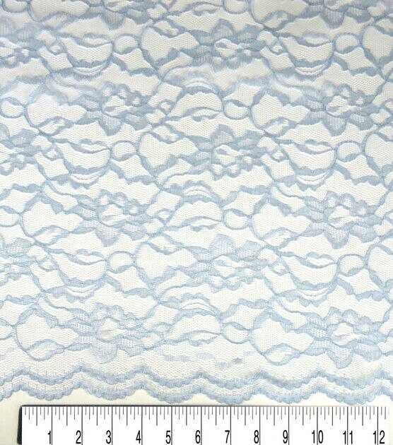 Celestial Blue Lace Fabric by Casa Collection, , hi-res, image 4