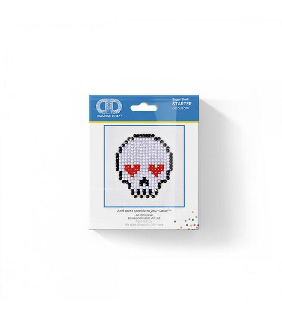 Diamond Dotz Diamond Embroidery Facet Art Kit 4.75''X4.75'' Sugar Skull, , hi-res, image 2