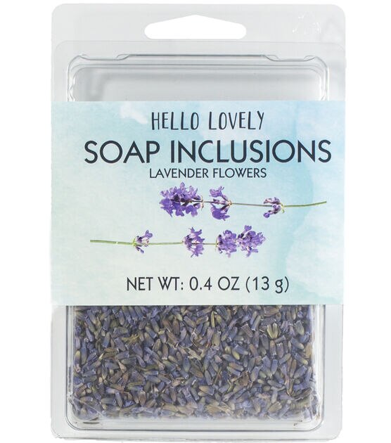 Hello Lovely 0.4 oz Beauty Soap Inclusions Lavender Flowers