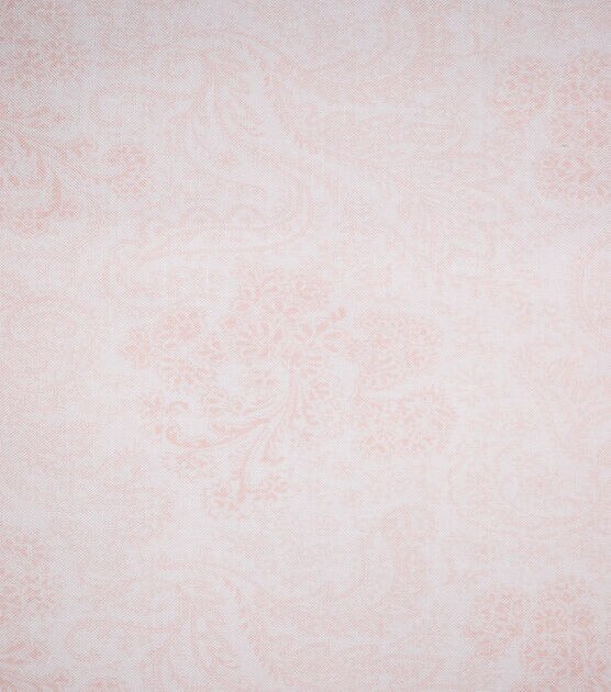 Coral Tonal Paisley Quilt Cotton Fabric by Keepsake Calico