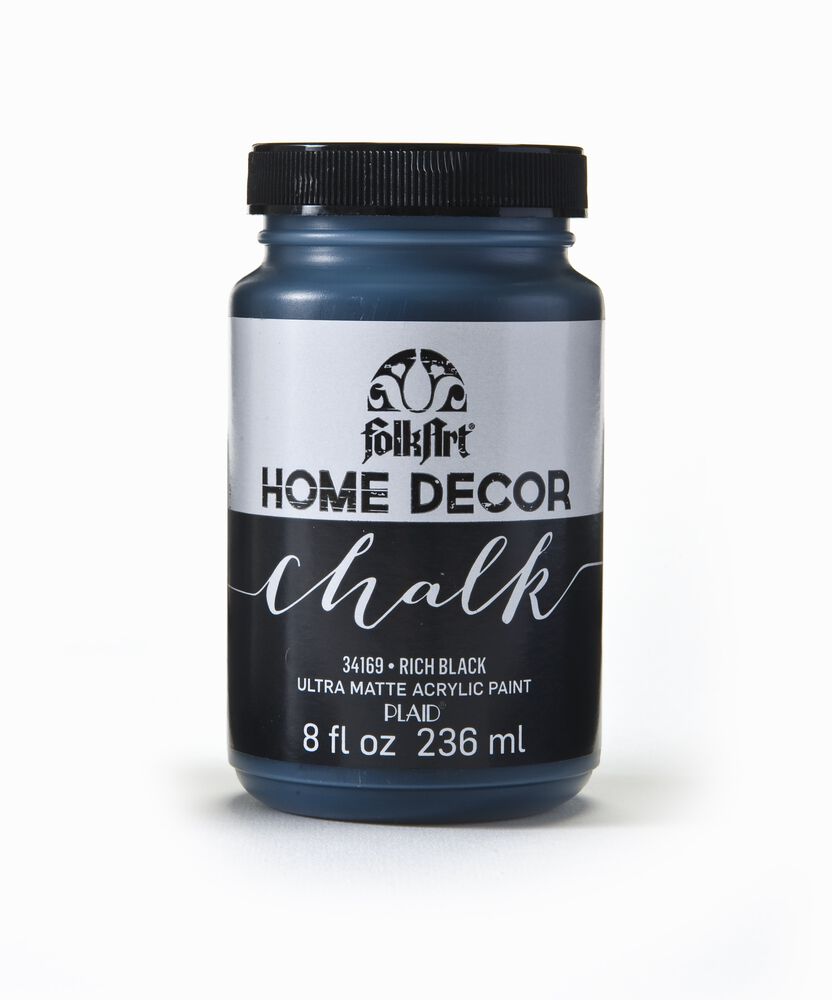 FolkArt Home Decor Chalk 8 oz, Jet Black, swatch