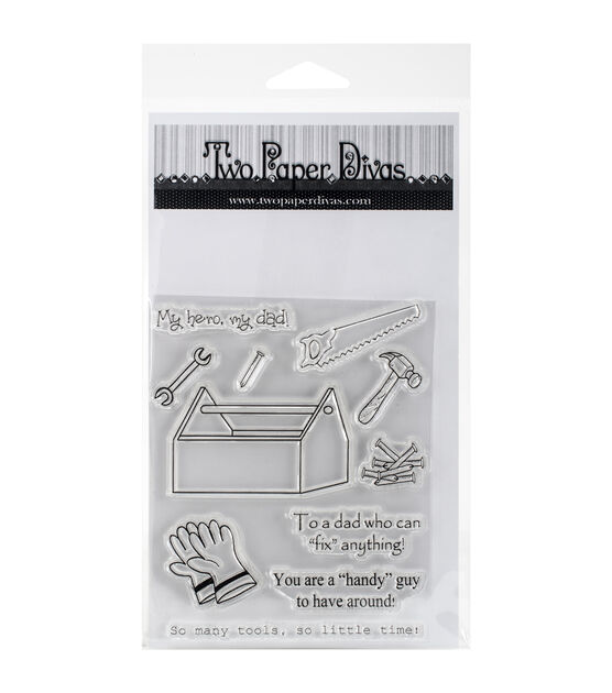 Two Paper Divas You Are A Handy Guy Clear Stamps