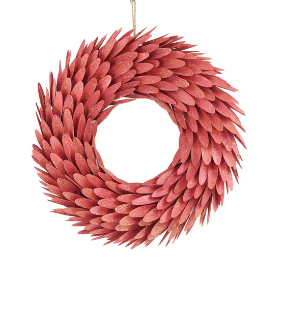 Bloom Room Holiday Christmas Woodchip Wreath Red Joann