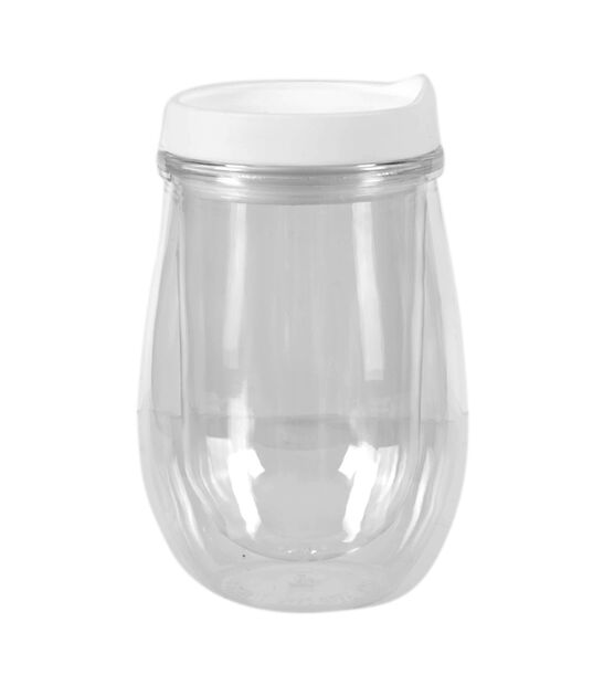 Plastic Wine Tumblers 6 pk - Clear, , hi-res, image 2