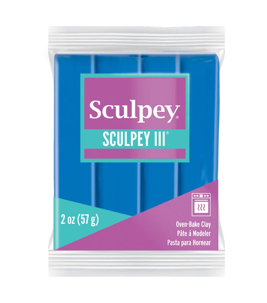 Sculpey 2oz Oven Bake Polymer Clay, Blue, swatch