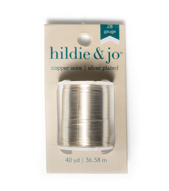 40yds Silver Plated Copper Wire Spool by hildie & jo