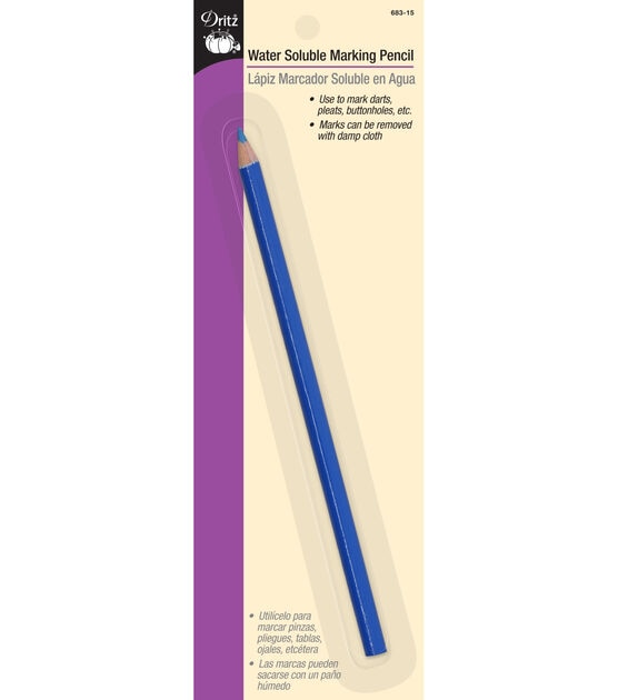 Dritz Water Soluble Marking Pencil, Blue
