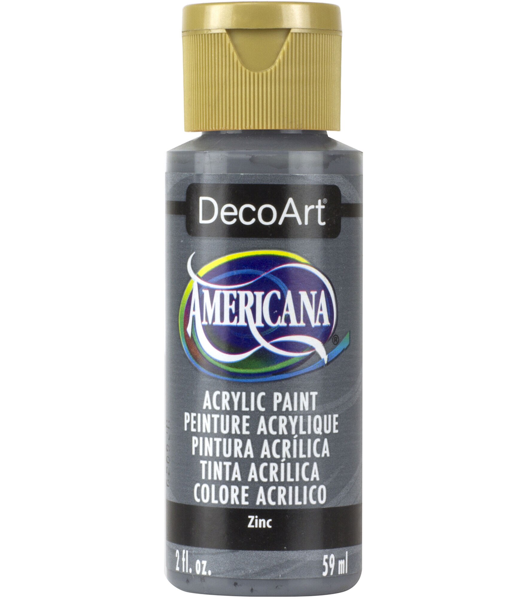 DecoArt Americana Acrylic 2oz Paint, Zinc, hi-res