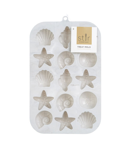 7" x 12" Seashells Treat Mold by STIR