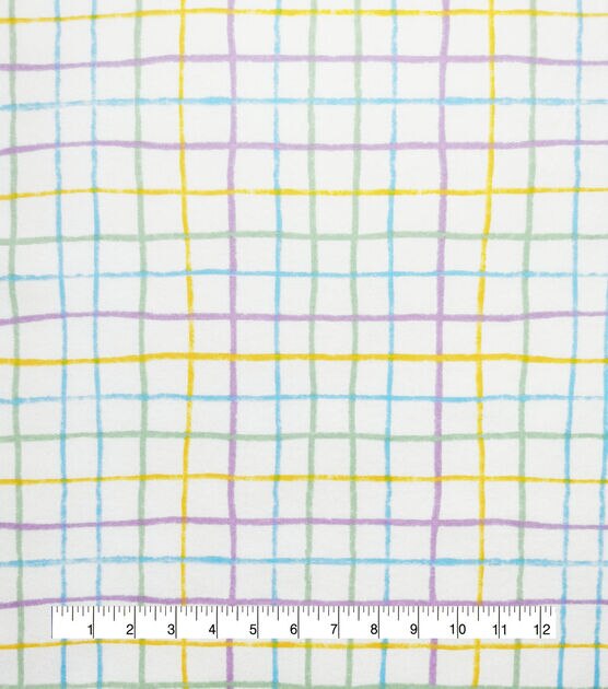 Plaid Nursery Flannel Fabric by Lil' POP!, , hi-res, image 4