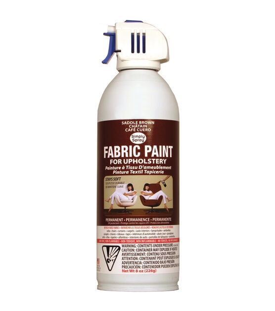 8oz Saddle Brown Upholstery Spray Fabric Paint