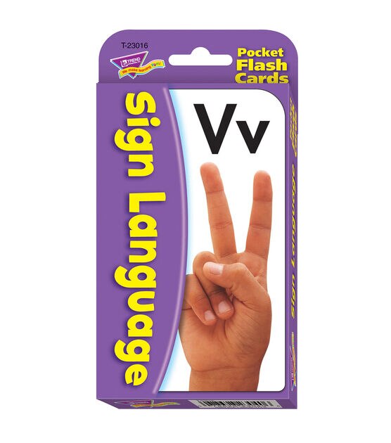 TREND 168ct Sign Language Pocket Flash Cards