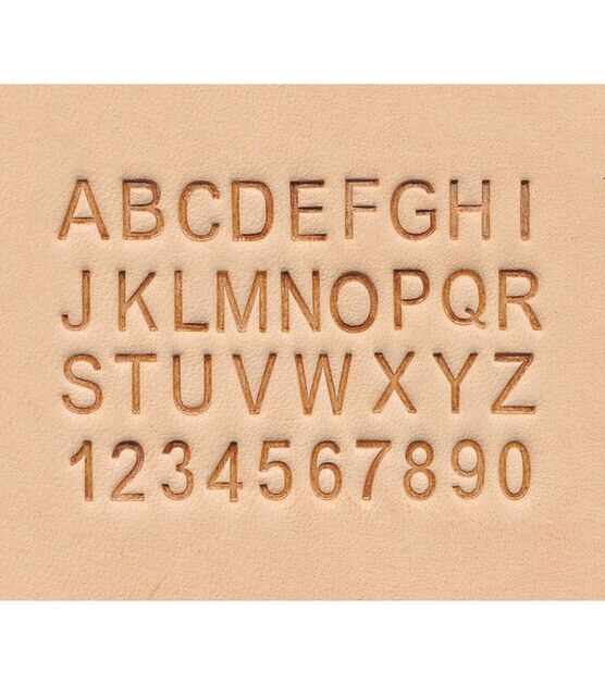 Realeather 1/4" Alphabet and Number Stamp Set, , hi-res, image 3
