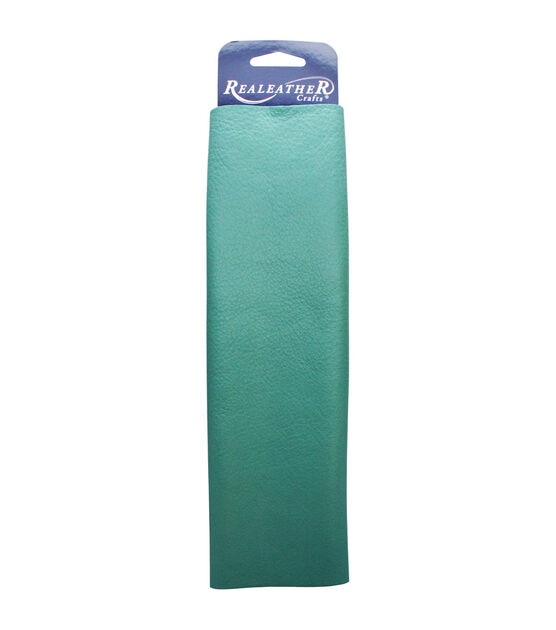 Realeather Crafts Leather Premium Trim Piece 8.5"x11" Turquoise