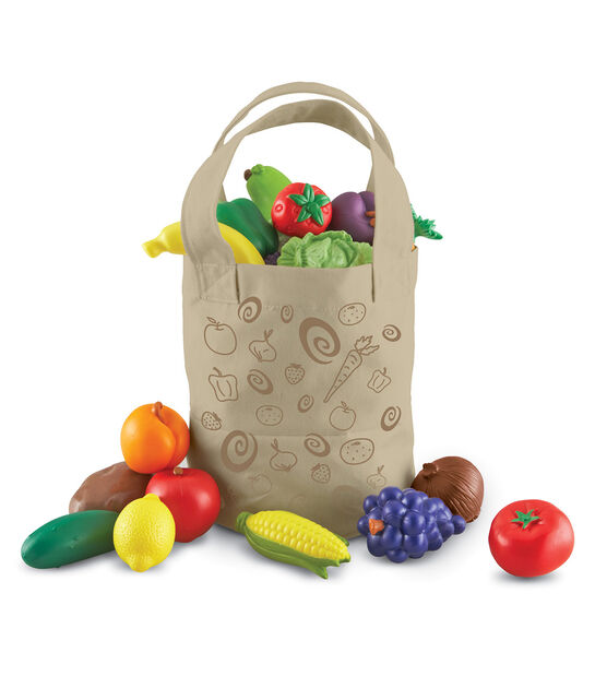 Learning Resources 17ct New Sprouts Fresh Picked Fruit & Veggie Tote