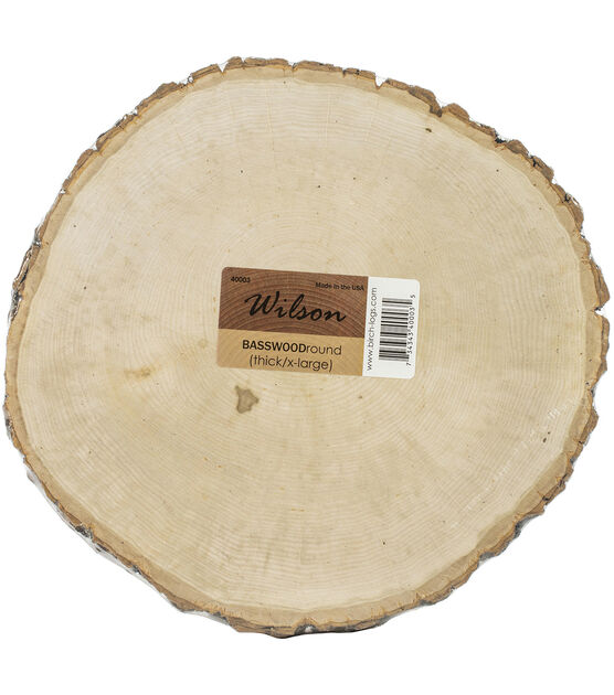 Wilson Extra Large Thick Round Basswood