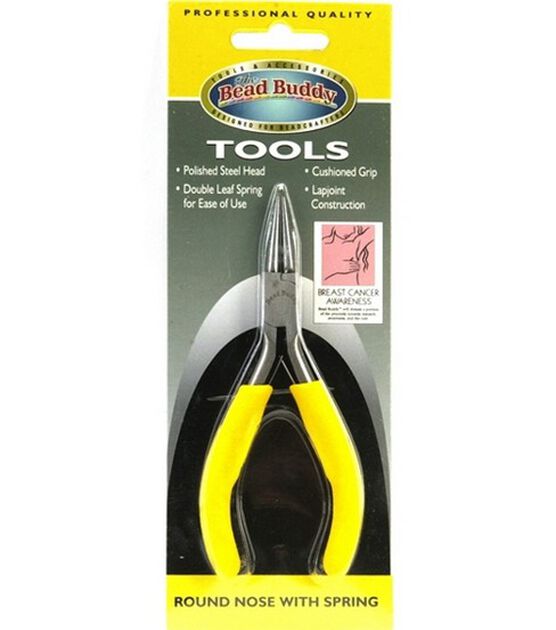 Bead Buddy Round Nose Pliers with Spring