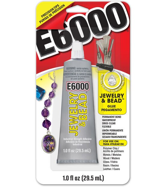 Eclectic E6000 Adhesive Glue, Industrial Strength, Clear, 237032