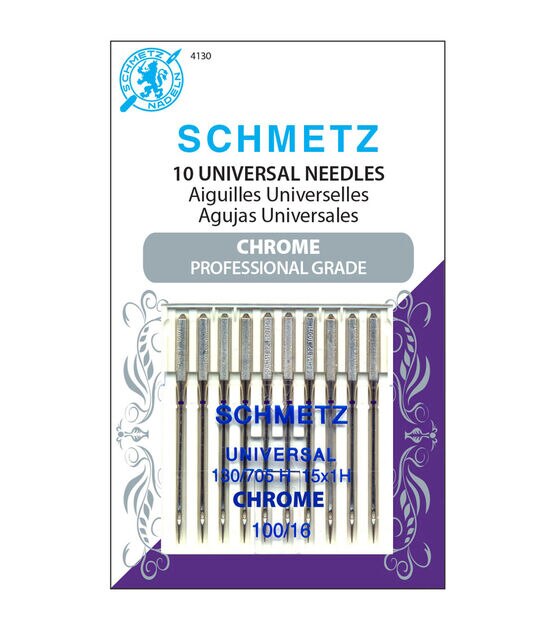 Schmetz Chrome Professional Grade Universal Machine Needles Size 100/16