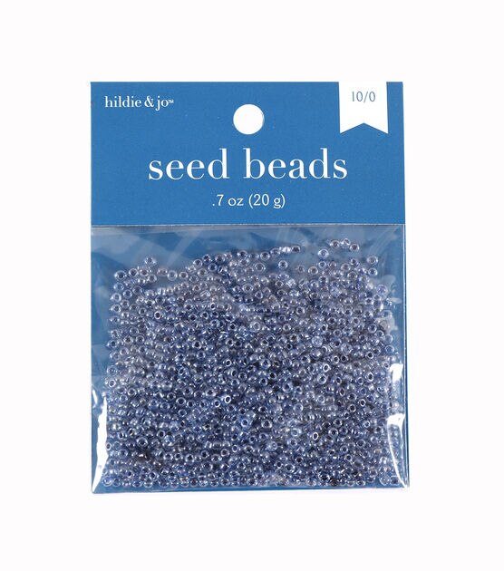 0.7oz Dark Blue Glass Seed Beads by hildie & jo