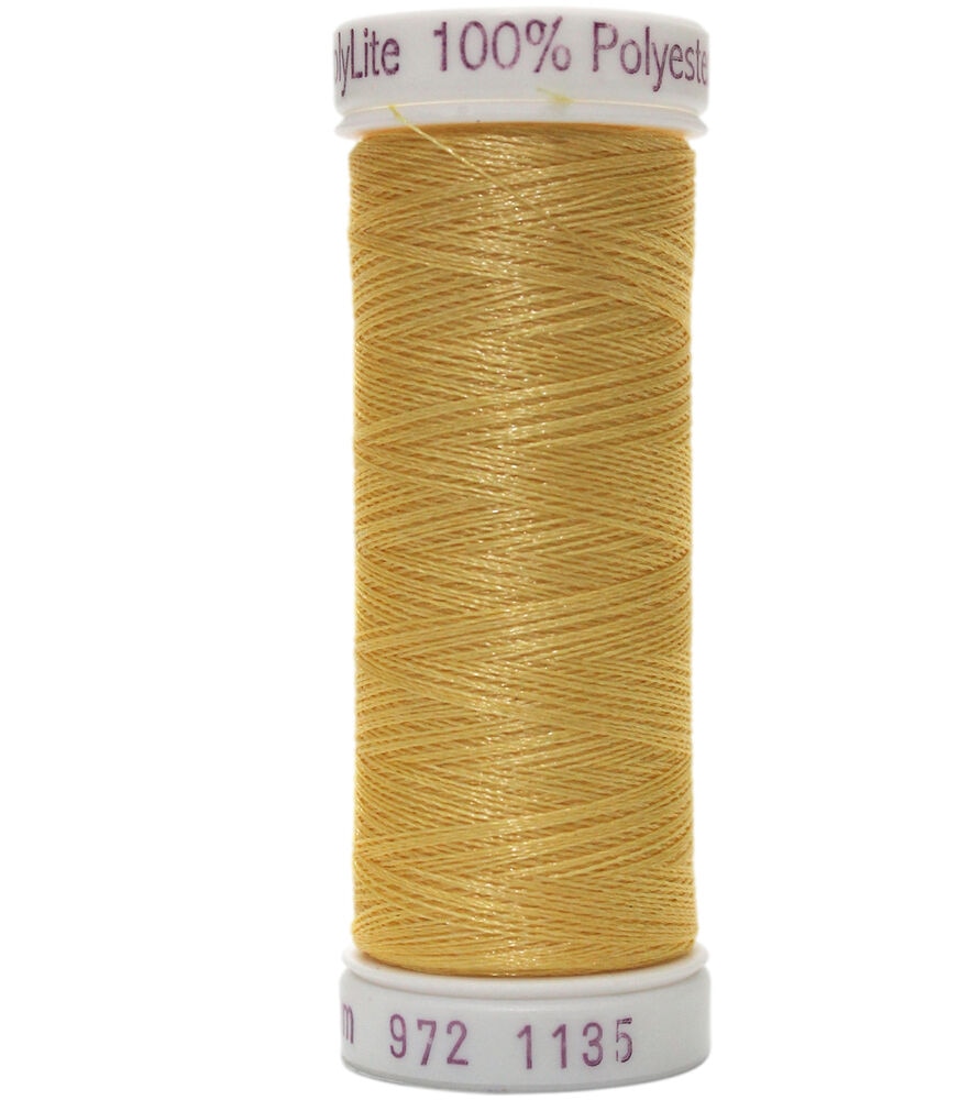 Sulky Polylite 60Wt 440Yd Thread, 1135 Pastel Yellow, swatch