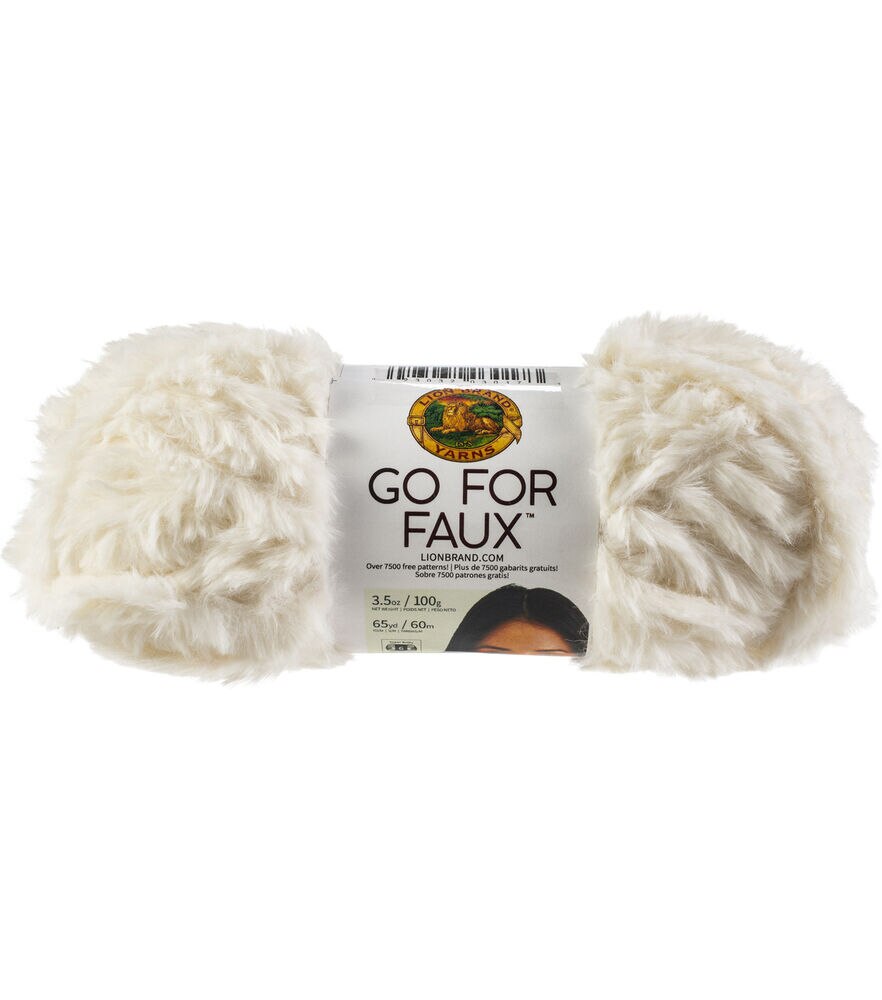 Crochet Faux Fur Pom Pom with Lion Brand Go For Faux Yarn