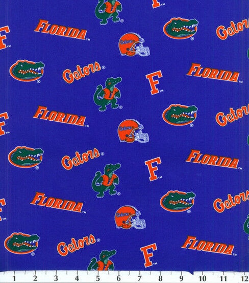 LOWEST PRICE Florida Gators UF Cotton Emoji Fabric by the  Half Yard