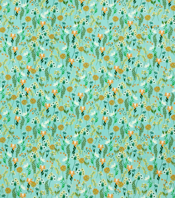 Green Vines Quilt Cotton Fabric by Keepsake Calico by Joann