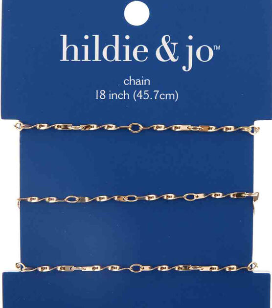 18" Gold Copper & Iron Twist Chain by hildie & jo