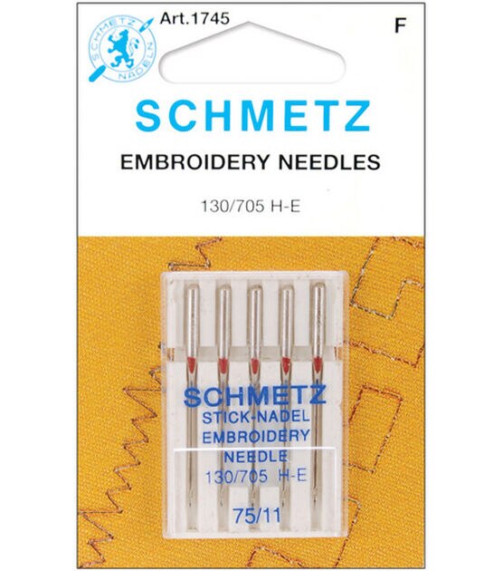 Schmetz Embroidery Machine Needles 5/Pk- Size 11