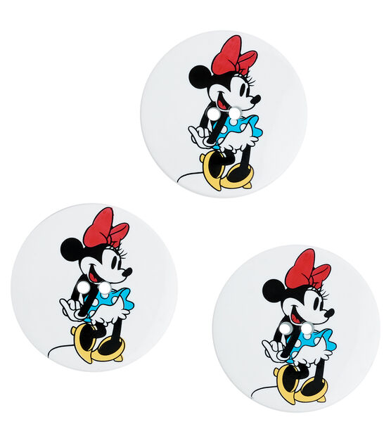 Disney 1 1/4" Minnie Mouse 2 Hole Buttons 3pk, , hi-res, image 3