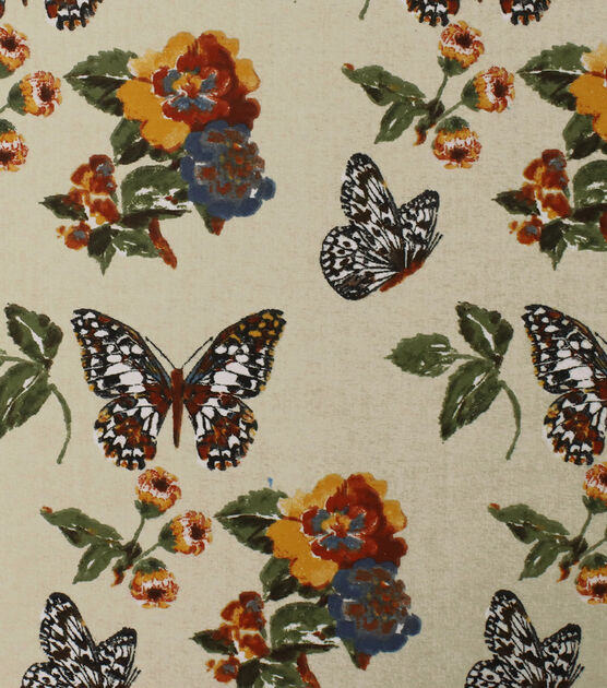 Fall Butterflies Super Snuggle Flannel Fabric