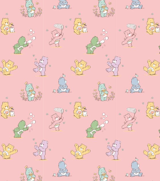 Care Bears Flannel Fabric Playful Pink, , hi-res, image 2