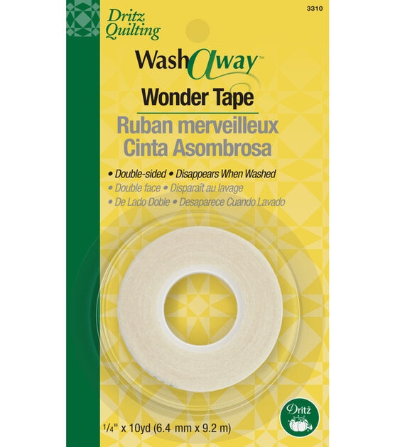 Dritz 1/4" x 1yd Double Sided Wash A Way Wonder Tape