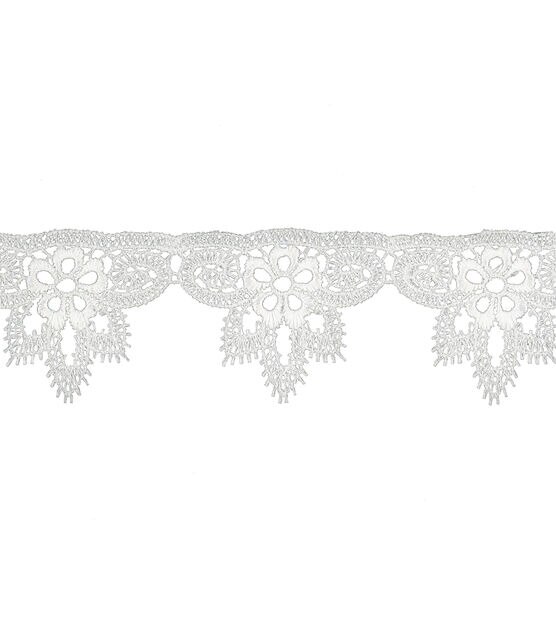 Wrights Venice Lace Trim 1.75'' White, , hi-res, image 2