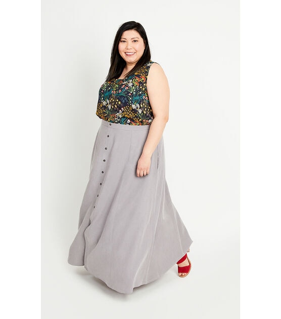 Cashmerette Size 12 to 32 Holyoke Maxi Dress & Skirt Sewing Pattern, , hi-res, image 5