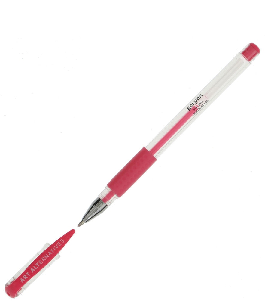 Art Alternatives Gel Pen, Neon Red, Size: None