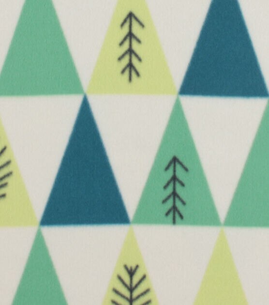 Wilderness Triangle Geo Blizzard Prints Fleece Fabric