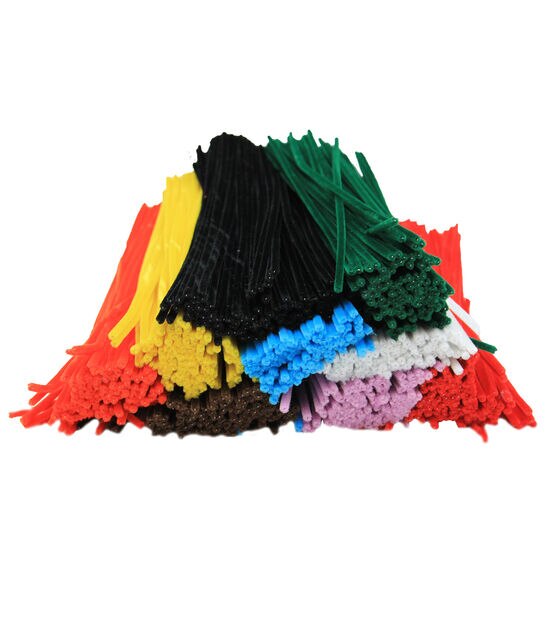 Charles Leonard 12" Assorted Chenille Stems 1000ct