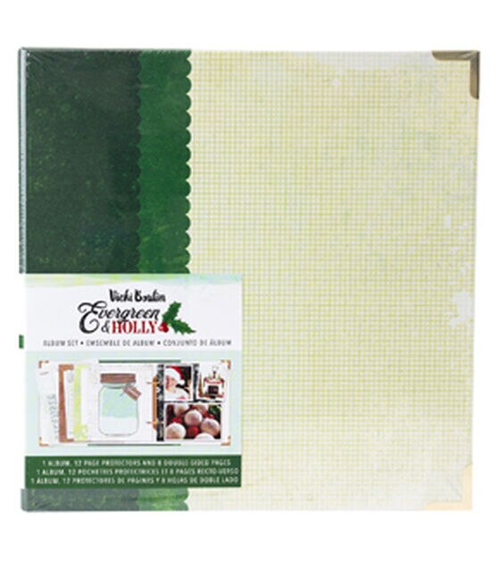 American Crafts Vicki Boutin Evergreen Holly Album Set