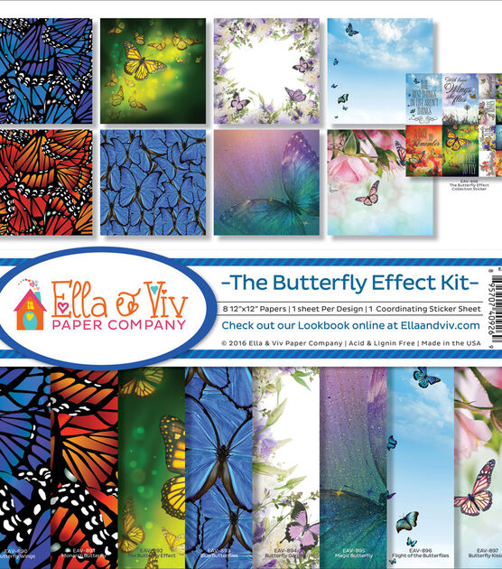 Ella & Viv Collection Kit 12"X12" The Butterfly Effect, , hi-res, image 2