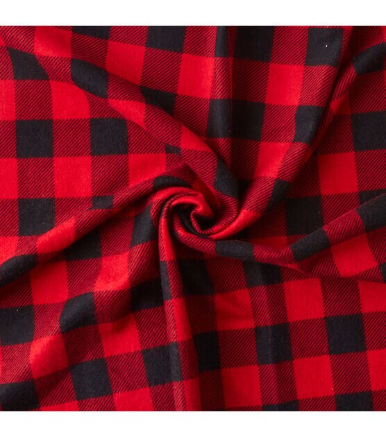 Eddie Bauer Red & Black Buffalo Flannel Prints Fabric, , hi-res, image 4