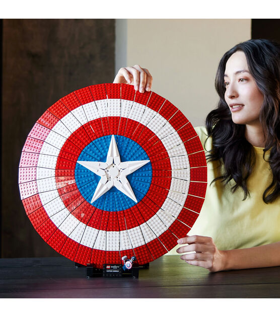 LEGO 3128pc Marvel Captain America’s Shield 76262 Set, , hi-res, image 4