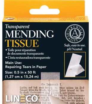 Lineco University Products Self Adhesive Linen Hinging Tape 1.25x35ft