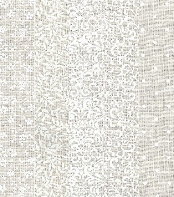 2.5" x 42" Assorted Cream Cotton Fabric Roll 20ct by Keepsake Calico, , hi-res, image 3