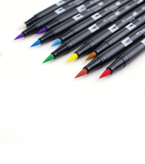 Brand New Tombow Dual Brush Pens Arts Craft Pack of 10 Pens 