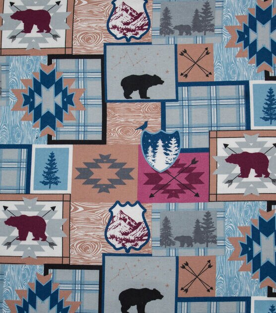 Wilderness Patch Super Snuggle Flannel Fabric, , hi-res, image 2