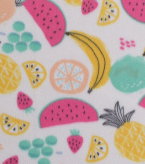 Summer Fruit Blizzard Fleece Fabric