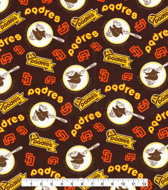 Fabric Traditions Cooperstown San Diego Padres Cotton Fabric, , hi-res, image 2