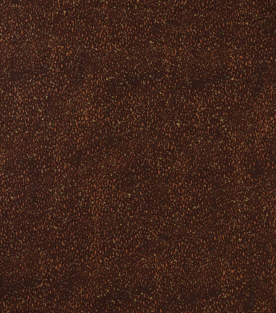 Brown & Scattered Dots Quilt Metallic Cotton Fabric by Keepsake Calico
